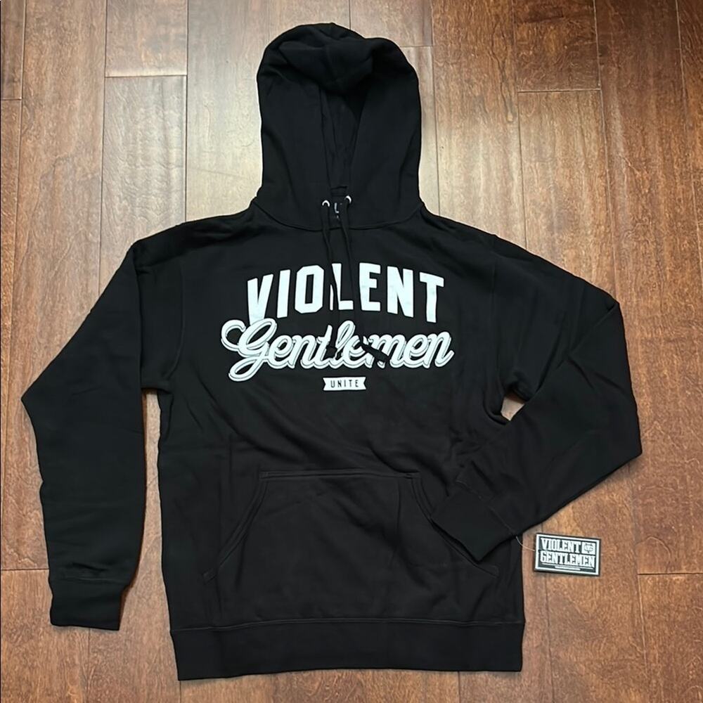 Violent Gentlemen Black Hoodie, Size Small, NWT